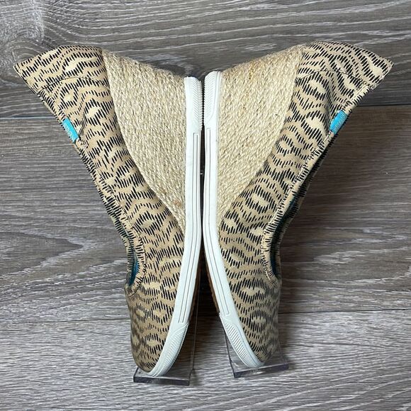 Keds Damsel Cheetah Print Women’s Size 8M Skimmer Jute Wrapped Wedge - Picture 9 of 10